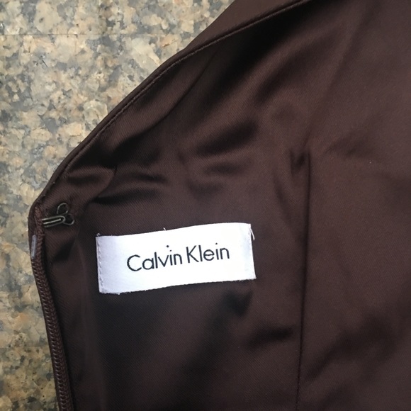 Calvin Klein Satin SL Dress Size 2 - Picture 5 of 8